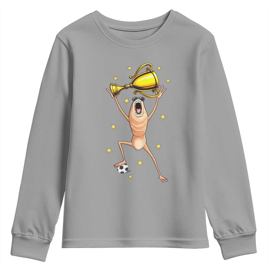 Funny Marcus The Worm Soccer Champion Youth Sweatshirt Soccer Lover