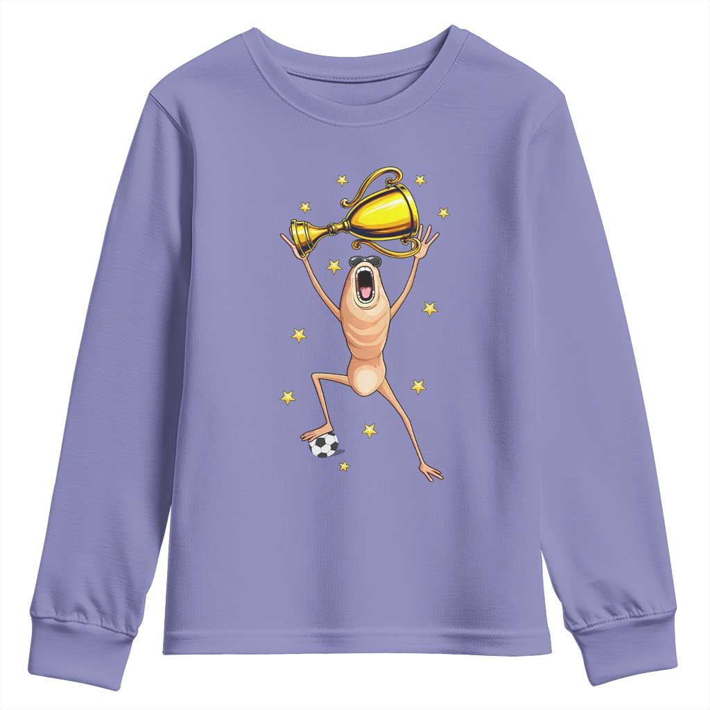 Funny Marcus The Worm Soccer Champion Youth Sweatshirt Soccer Lover