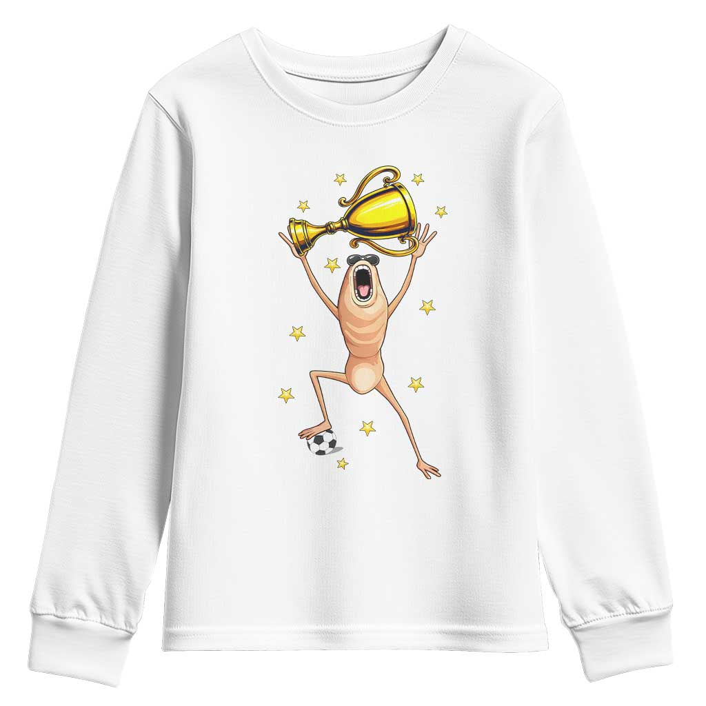 Funny Marcus The Worm Soccer Champion Youth Sweatshirt Soccer Lover