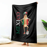 Mexico Soccer Fan Marcus The Worm Throw Blanket Country Football Gift