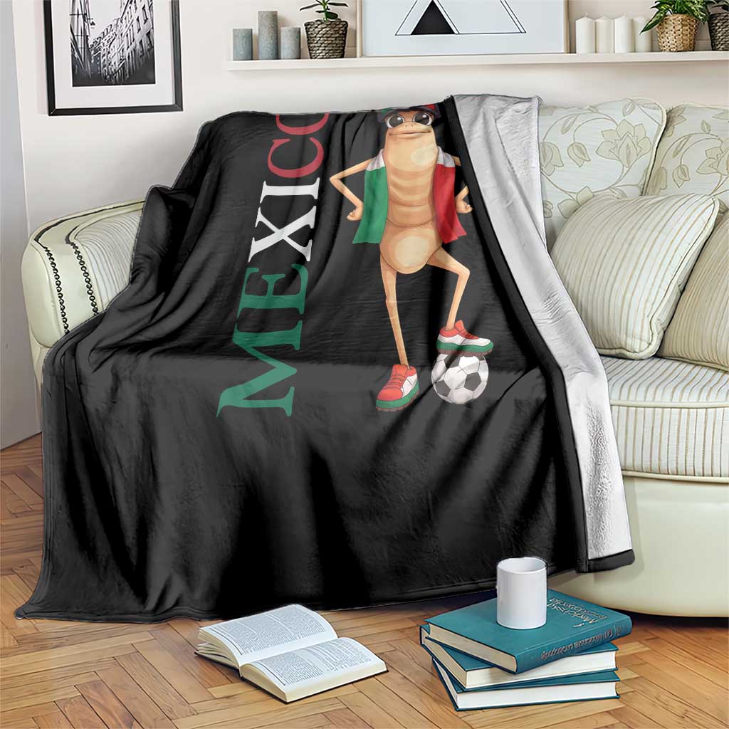 Mexico Soccer Fan Marcus The Worm Throw Blanket Country Football Gift