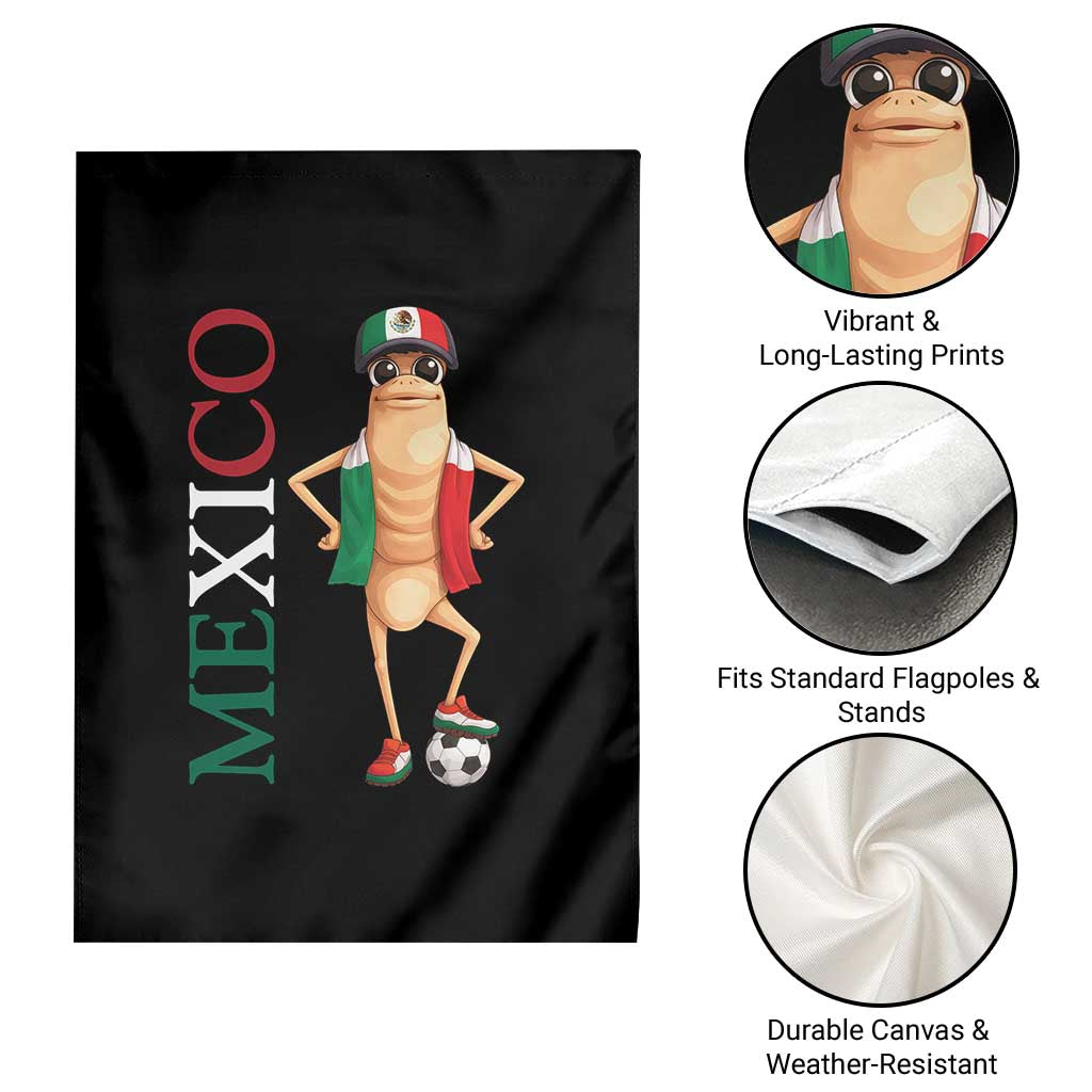 Mexico Soccer Fan Marcus The Worm Garden Flag Country Football Gift