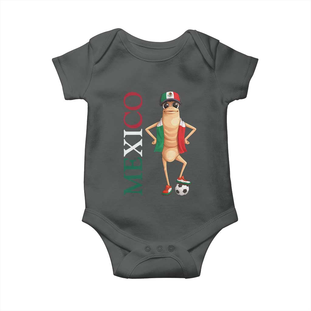 Mexico Soccer Fan Marcus The Worm Baby Onesie Country Football Gift
