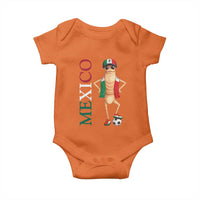 Mexico Soccer Fan Marcus The Worm Baby Onesie Country Football Gift