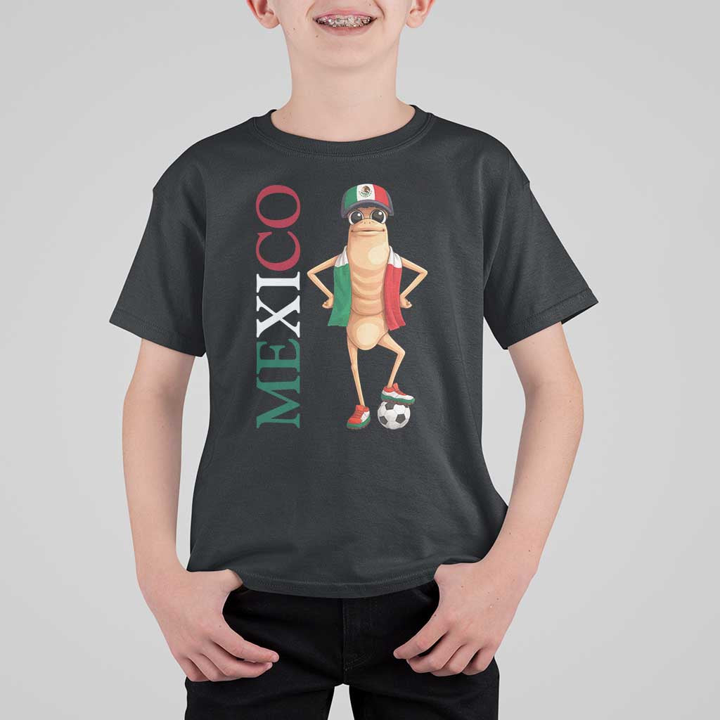 Mexico Soccer Fan Marcus The Worm T Shirt For Kid Country Football Gift