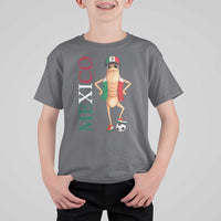 Mexico Soccer Fan Marcus The Worm T Shirt For Kid Country Football Gift