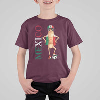 Mexico Soccer Fan Marcus The Worm T Shirt For Kid Country Football Gift