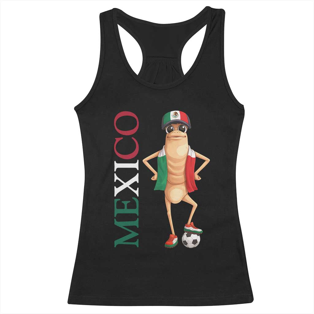 Mexico Soccer Fan Marcus The Worm Racerback Tank Top Country Football Gift