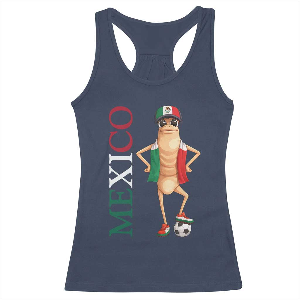 Mexico Soccer Fan Marcus The Worm Racerback Tank Top Country Football Gift