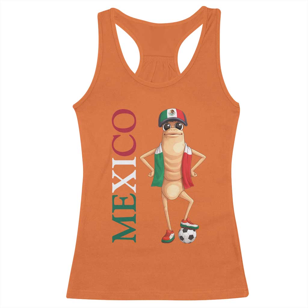 Mexico Soccer Fan Marcus The Worm Racerback Tank Top Country Football Gift