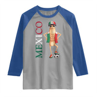 Mexico Soccer Fan Marcus The Worm Raglan Shirt Country Football Gift