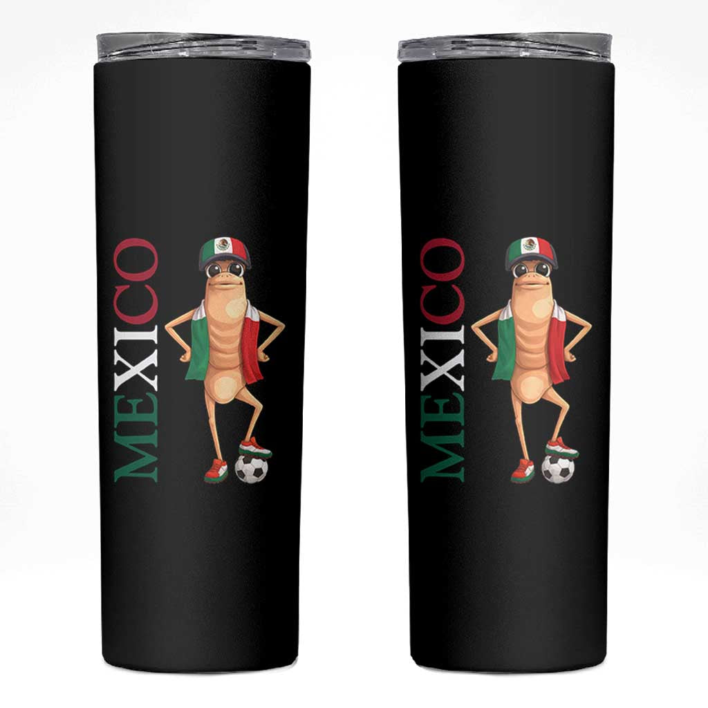 Mexico Soccer Fan Marcus The Worm Skinny Tumbler Country Football Gift