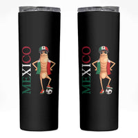 Mexico Soccer Fan Marcus The Worm Skinny Tumbler Country Football Gift