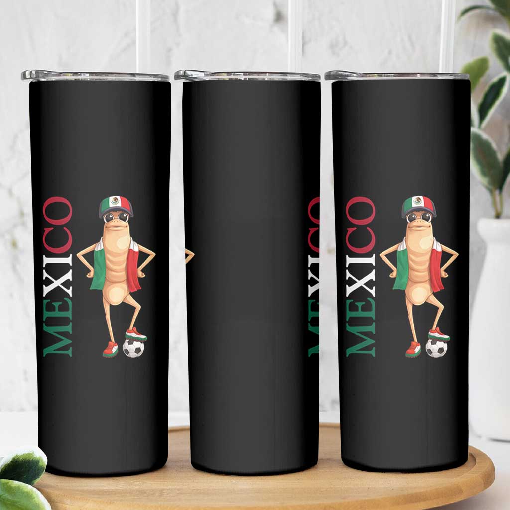 Mexico Soccer Fan Marcus The Worm Skinny Tumbler Country Football Gift
