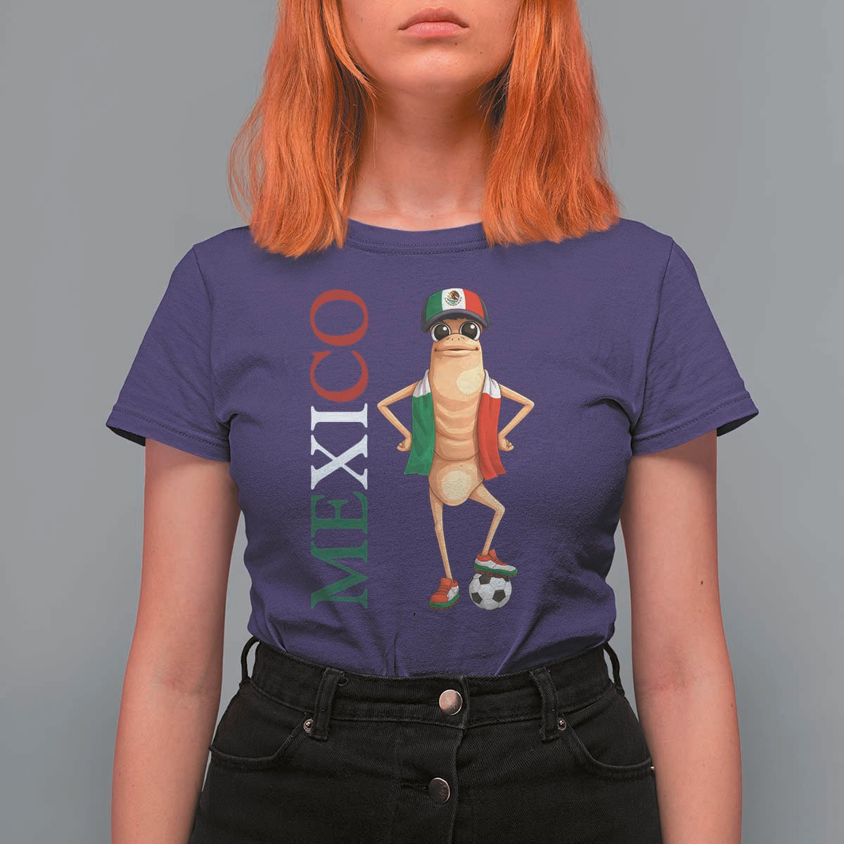 Mexico Soccer Fan Marcus The Worm T Shirt For Women Country Football Gift