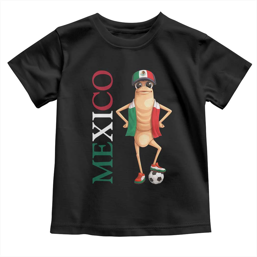 Mexico Soccer Fan Marcus The Worm Toddler T Shirt Country Football Gift