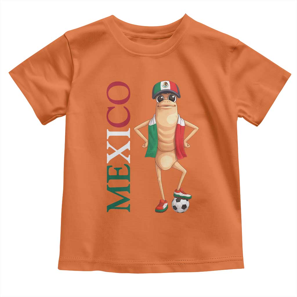Mexico Soccer Fan Marcus The Worm Toddler T Shirt Country Football Gift