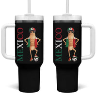 Mexico Soccer Fan Marcus The Worm Tumbler With Handle Country Football Gift