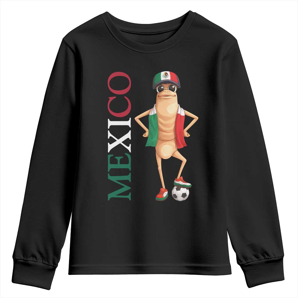 Mexico Soccer Fan Marcus The Worm Youth Sweatshirt Country Football Gift