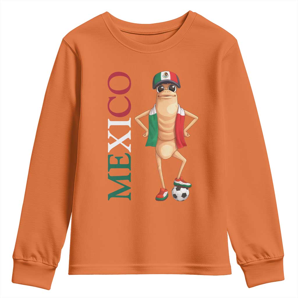 Mexico Soccer Fan Marcus The Worm Youth Sweatshirt Country Football Gift