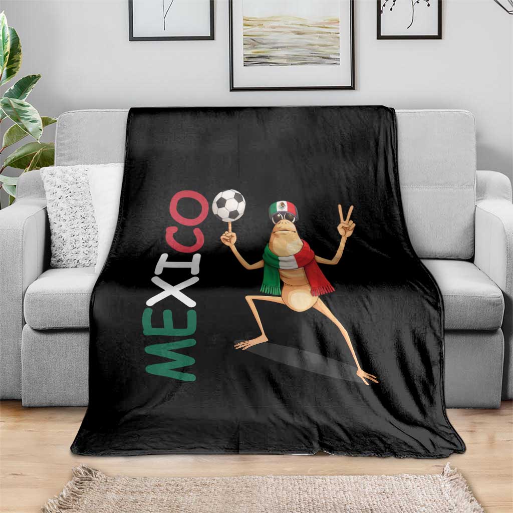 Viva Mexico Marcus The Worm Soccer Throw Blanket Mexican Pride Football Fan