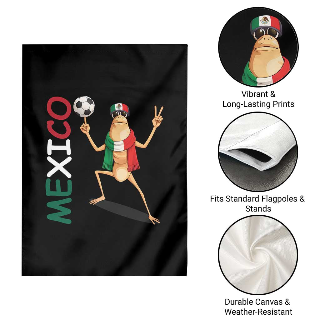 Viva Mexico Marcus The Worm Soccer Garden Flag Mexican Pride Football Fan