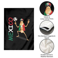 Viva Mexico Marcus The Worm Soccer Garden Flag Mexican Pride Football Fan