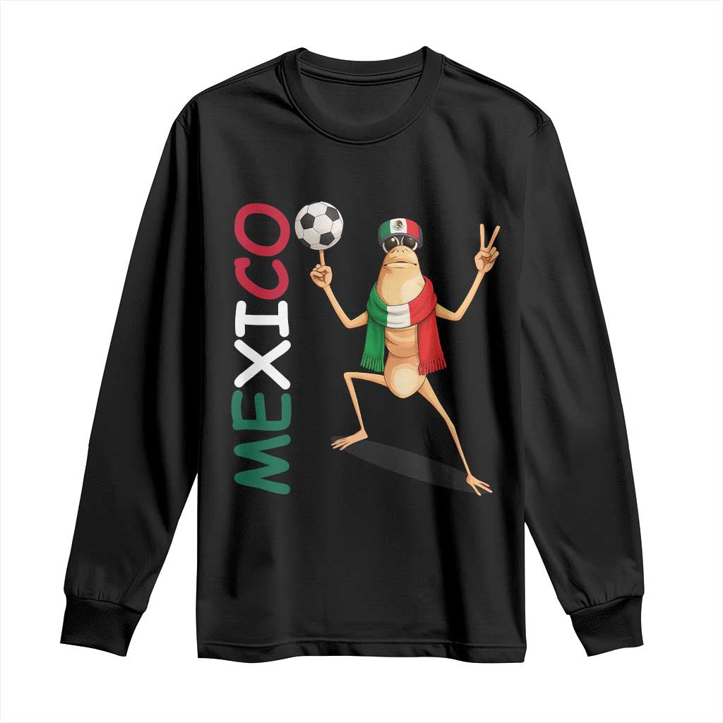 Viva Mexico Marcus The Worm Soccer Long Sleeve Shirt Mexican Pride Football Fan