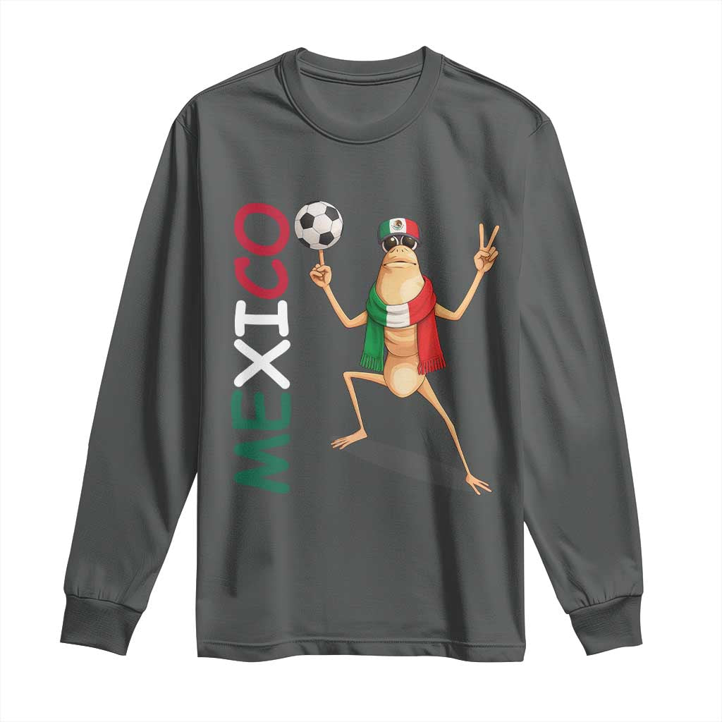 Viva Mexico Marcus The Worm Soccer Long Sleeve Shirt Mexican Pride Football Fan