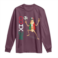 Viva Mexico Marcus The Worm Soccer Long Sleeve Shirt Mexican Pride Football Fan