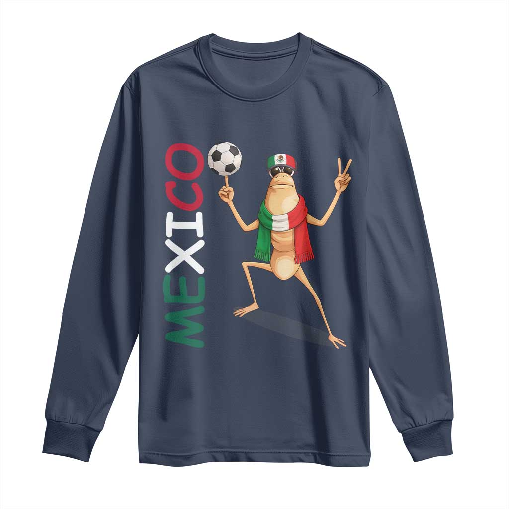 Viva Mexico Marcus The Worm Soccer Long Sleeve Shirt Mexican Pride Football Fan