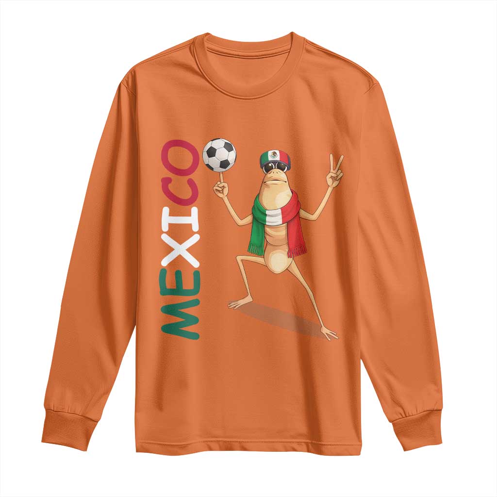Viva Mexico Marcus The Worm Soccer Long Sleeve Shirt Mexican Pride Football Fan