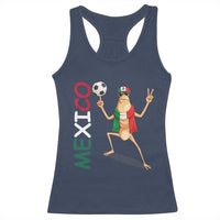 Viva Mexico Marcus The Worm Soccer Racerback Tank Top Mexican Pride Football Fan