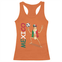 Viva Mexico Marcus The Worm Soccer Racerback Tank Top Mexican Pride Football Fan