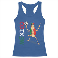 Viva Mexico Marcus The Worm Soccer Racerback Tank Top Mexican Pride Football Fan