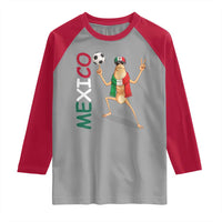 Viva Mexico Marcus The Worm Soccer Raglan Shirt Mexican Pride Football Fan