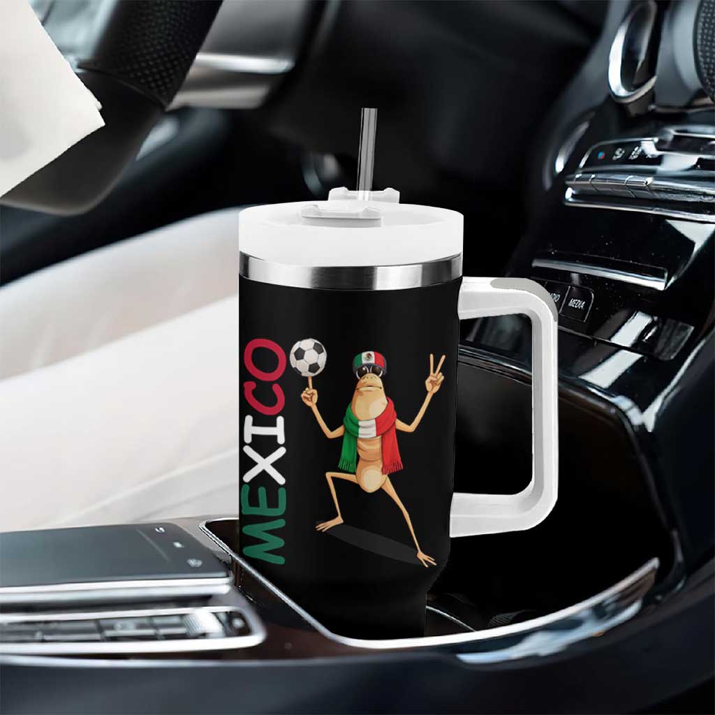 Viva Mexico Marcus The Worm Soccer Tumbler With Handle Mexican Pride Football Fan