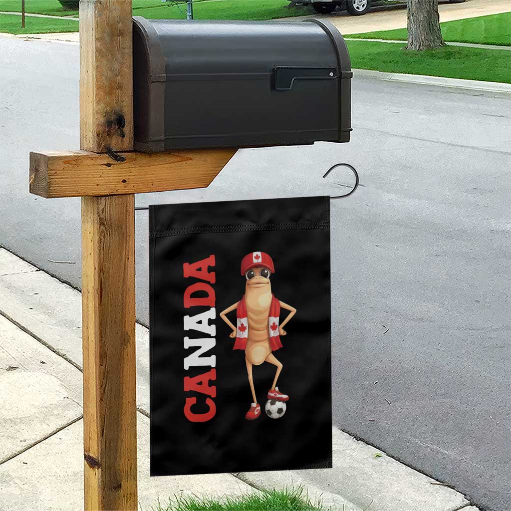 Canada Soccer Fan Marcus The Worm Garden Flag Country Football Gift