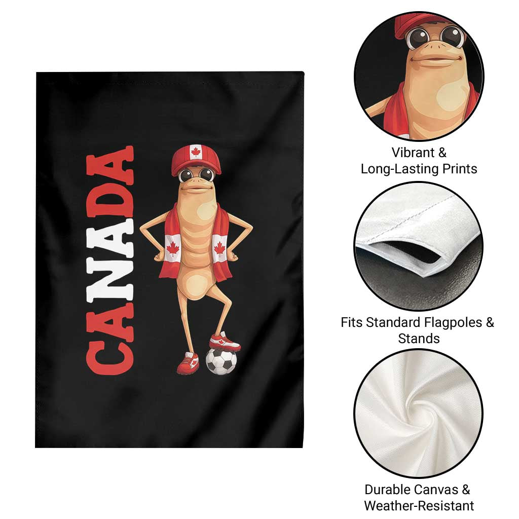 Canada Soccer Fan Marcus The Worm Garden Flag Country Football Gift