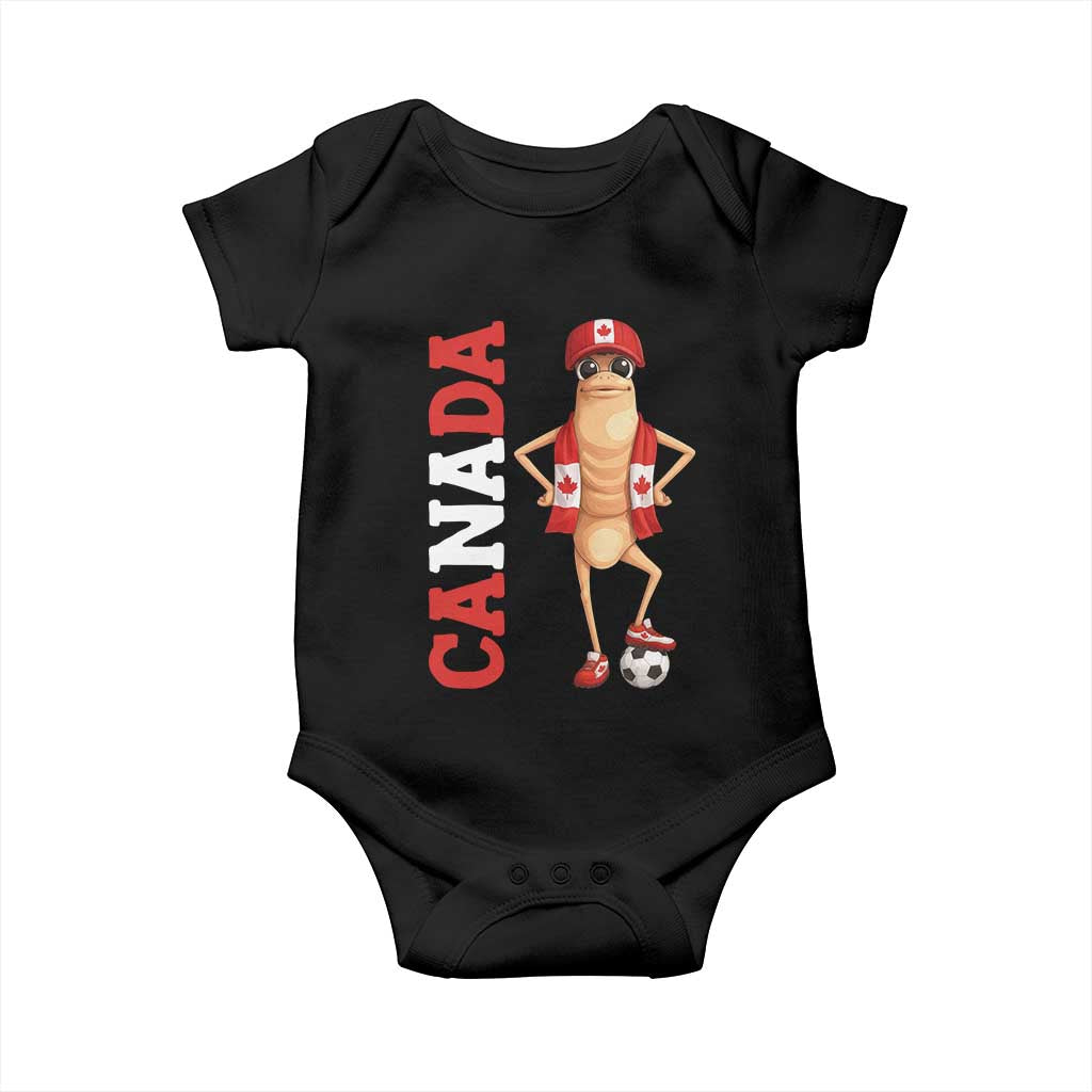 Canada Soccer Fan Marcus The Worm Baby Onesie Country Football Gift