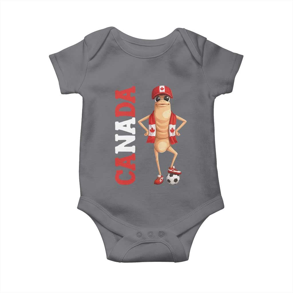 Canada Soccer Fan Marcus The Worm Baby Onesie Country Football Gift