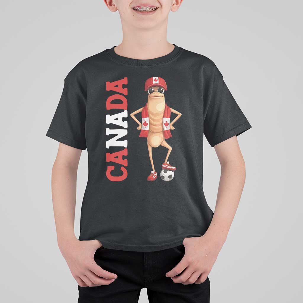 Canada Soccer Fan Marcus The Worm T Shirt For Kid Country Football Gift