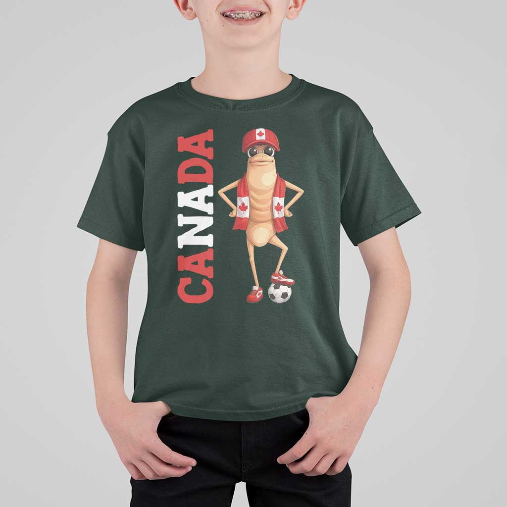 Canada Soccer Fan Marcus The Worm T Shirt For Kid Country Football Gift
