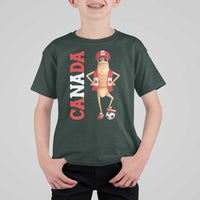 Canada Soccer Fan Marcus The Worm T Shirt For Kid Country Football Gift