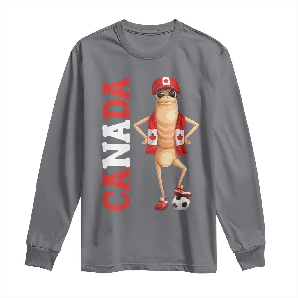 Canada Soccer Fan Marcus The Worm Long Sleeve Shirt Country Football Gift