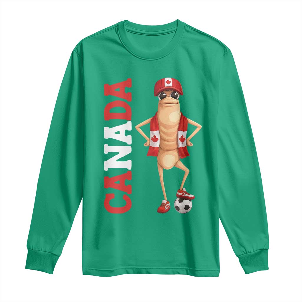 Canada Soccer Fan Marcus The Worm Long Sleeve Shirt Country Football Gift