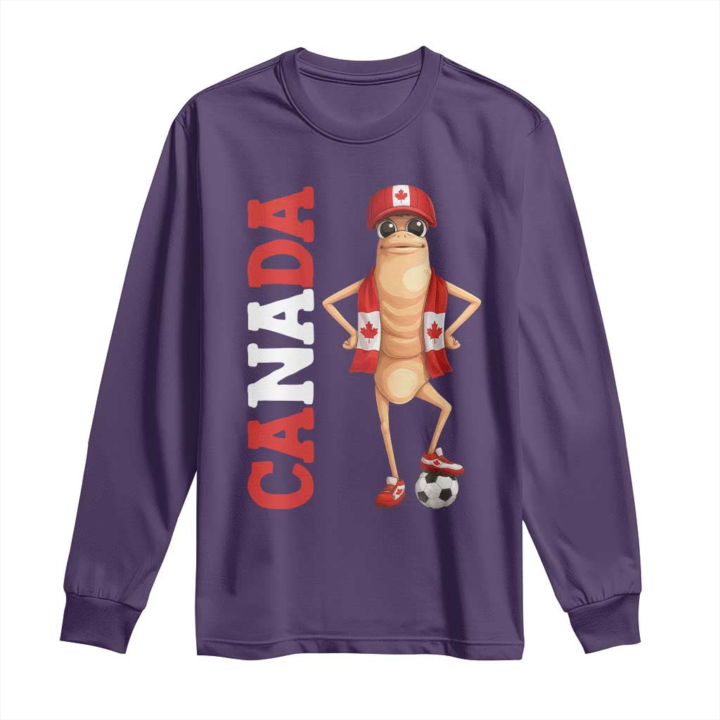 Canada Soccer Fan Marcus The Worm Long Sleeve Shirt Country Football Gift