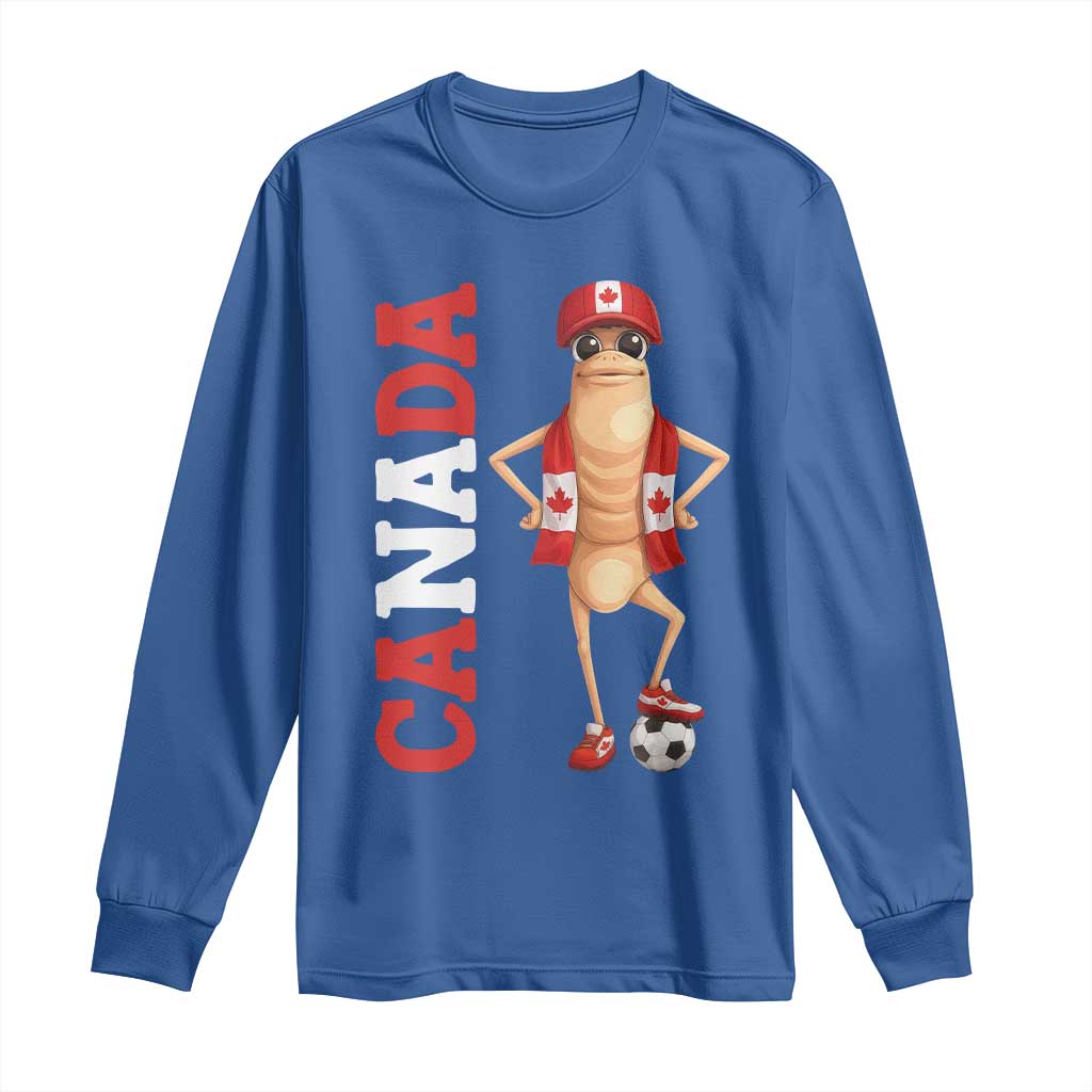 Canada Soccer Fan Marcus The Worm Long Sleeve Shirt Country Football Gift