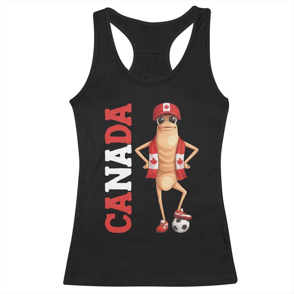 Canada Soccer Fan Marcus The Worm Racerback Tank Top Country Football Gift