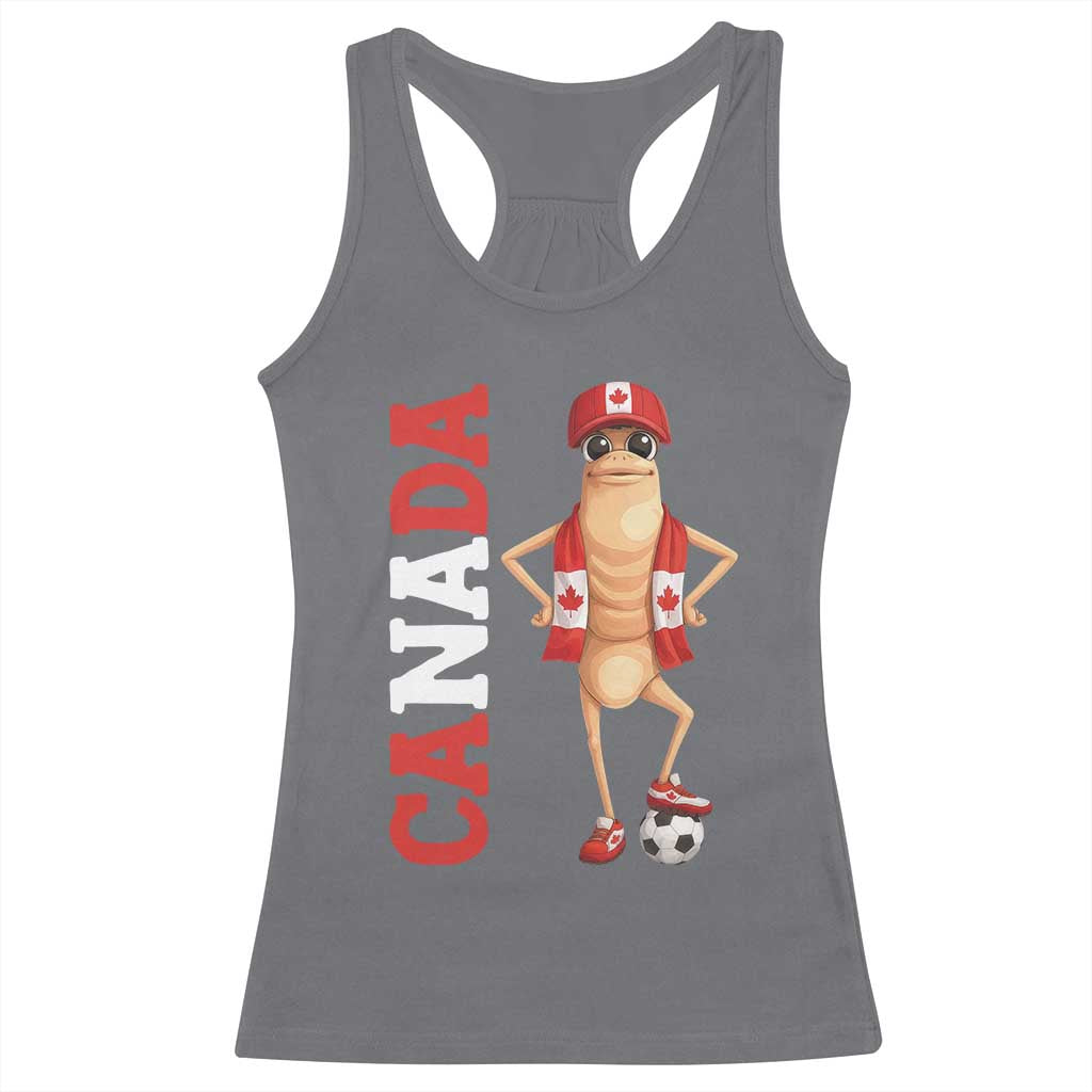 Canada Soccer Fan Marcus The Worm Racerback Tank Top Country Football Gift